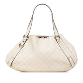 グッチ グッチシマ アビー トートバッグ ショルダーバッグ 130736 アイボリー レザー レディース GUCCI 【中古】